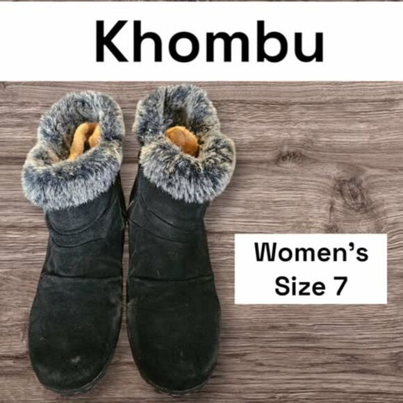 Khombu Lindsey Suede Boots Women's Size 7 - Picture 4 of 4